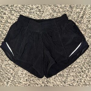 Lululemon Black Hotty Hot low rise shorts size 0